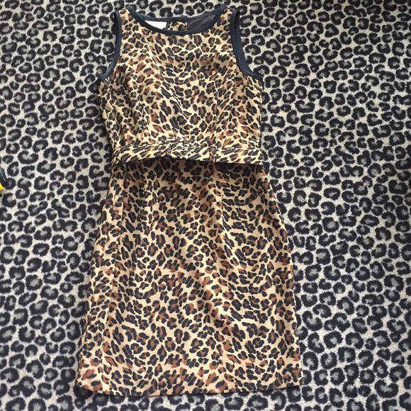 vintage leopard dress
